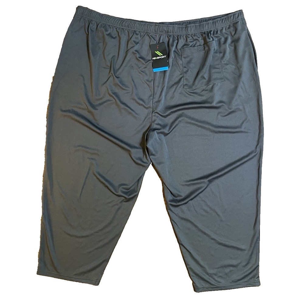 KingSize KS Sport Lite Tech Pants Mens 6XL BIG Gray Quick Dry Pockets 30"L